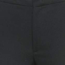 Just Cavalli Black Crepe Wool Formal Trousers S