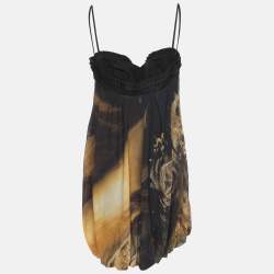 Pre Owned Just Cavalli Multicolor Silk Blend Camisole Tops L