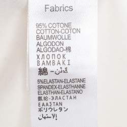 Pre Owned Just Cavalli White Cotton Blend Monogram T-Shirt L