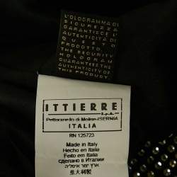 Just Cavalli Black Embellished Wool Blend Mini Skirt S