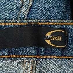 Pre Owned Just Cavalli Blue Denim Slim Fit Jeans S/Waist 29"