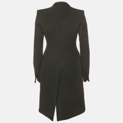 Pre Owned Just Cavalli Black Wool Tailored Coat S