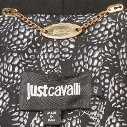 Pre Owned Just Cavalli Black Wool Tailored Coat S