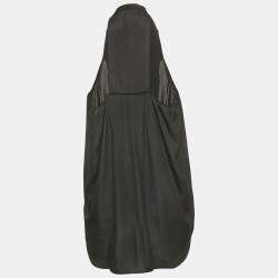 Pre Owned Just Cavalli Black Chiffon Frilled Sleeveless Top M