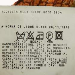 Pre Owned Just Cavalli Multicolor Printed Silk Satin Waist Tie Detail Pants M