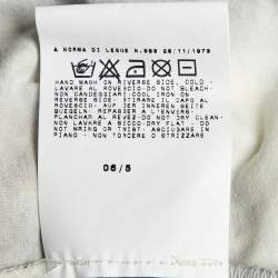 Pre Owned Just Cavalli  White Printed Cotton Long Seeve T-Shirt L