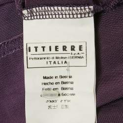 Pre Owned Just Cavalli Purple Jersey One Shoulder Top M