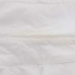 Pre Owned Just Cavalli White Cotton Button Front Top M