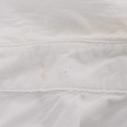 Pre Owned Just Cavalli White Cotton Button Front Top M