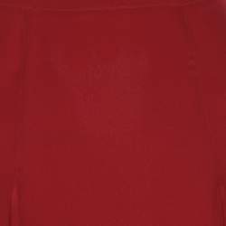 Pre Owned Just Cavalli Burgundy Crepe Maxi Skirt M