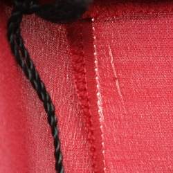 Pre Owned Just Cavalli Burgundy Crepe Maxi Skirt M