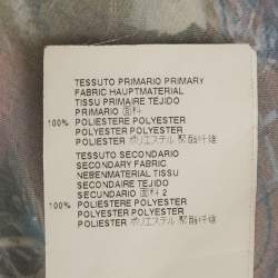 Pre Owned Just Cavalli Black Floral Print Satin Ruffled Top M