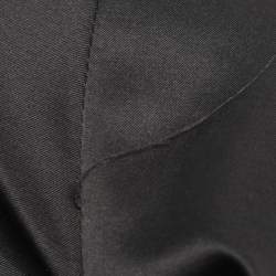 Pre Owned Just Cavalli Black Satin Ruffle Mini Skirt M