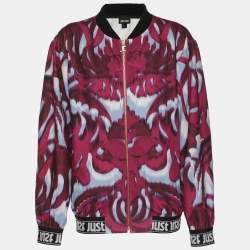 Pre Owned Just Cavalli Multicolor Printed Jersey Jacket S