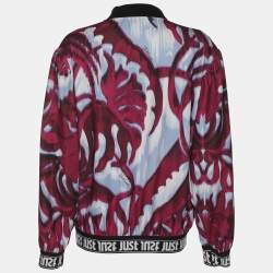 Pre Owned Just Cavalli Multicolor Printed Jersey Jacket S