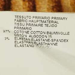 Pre Owned Just Cavalli Beige Animal Print Cotton Slim Fit Jeans M/Waist 31"