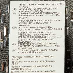 Pre Owned بنطلون جينز جاست كافالي رمادي مزين بالدبابيس ضيق مرتفع الخصر مقاس 30"