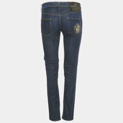 Pre Owned Just Cavalli Blue Denim Skinny Jeans S Waist 27"