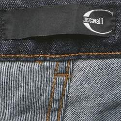 Pre Owned Just Cavalli Dark Blue Denim Straight Fit Jeans M Waist 30"