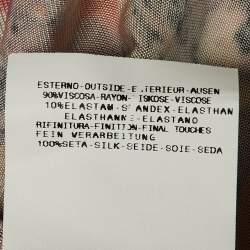 Pre Owned Just Cavalli Multicolor Floral Print Jersey Wrap Around Mini Dress L