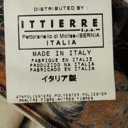 Pre Owned Just Cavalli Black /White Animal Print Satin Maxi Skirt M