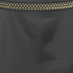 Pre Owned Just Cavalli Black Satin Grommet Detail Maxi Skirt M