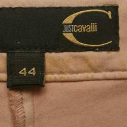 Pre Owned Just Cavalli Pink Cotton Skinny Trousers M