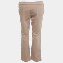 Pre Owned Just Cavalli Pink Cotton Skinny Trousers M