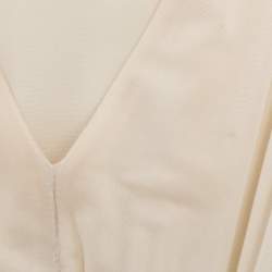 Pre Owned Just Cavalli Cream Stretch Knit Mini Dress S