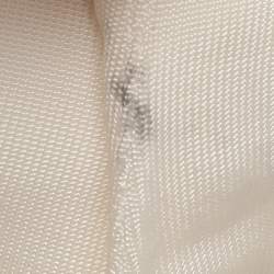 Pre Owned Just Cavalli Cream Stretch Knit Mini Dress S