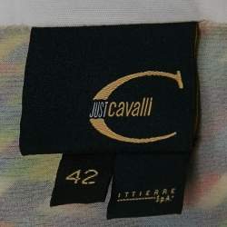 Pre Owned Just Cavalli Multicolor Printed Silk Top M