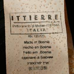 Pre Owned توب جست كافالي جيرسي أسود بأكمام قصيرة مطوي صغير