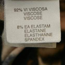 مملوكة مسبقًا قميص داخلي جست كافالي جيرسي بحواف مزينة بنقشة نمر بني مقاس متوسط