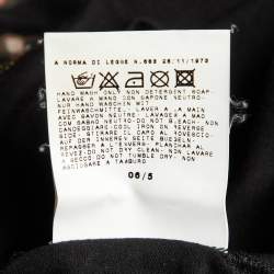 Pre Owned Just Cavalli Black Printed Cotton Long Sleeve Top M