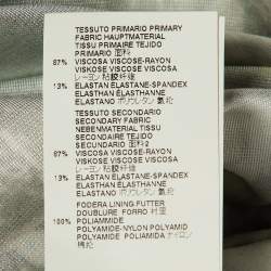 مملوكة مسبقًا فستان جستي كافالي جيرسي بنقشة طيور متعددة الألوان مقاس كبير - ميديم