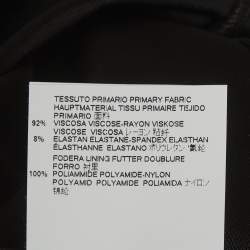 مملوكة مسبقًا فستان جست كافالي جيرسي أسود مع مسامير بطول متوسط مقاس متوسط - ميديوم