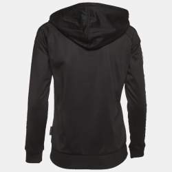 Pre Owned Just Cavalli Black Jersey Zip-Up Jacket M