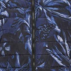 Pre Owned جاكيت جاست كافالي كحلي/مطبوع مبطن قابل للقلب صناعي متوسط