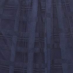 مملوكة مسبقًا تنورة ماكسي جست كافالي دانتيل كشكشة تفاصيل زرقاء داكنة مقاس متوسط