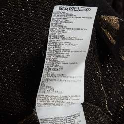 Pre Owned Just Cavalli Black Lurex Knit Sleeveless Maxi Dress M