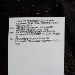 Pre Owned Just Cavalli Black Lurex Knit Sleeveless Maxi Dress M