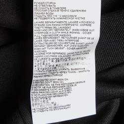 Pre Owned Just Cavalli Black Knit Logo Tape Detail Pants M