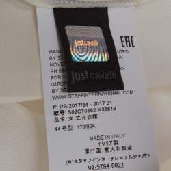 Pre Owned Just Cavalli Multicolour Abstract Print Crepe Strappy Maxi Dress M