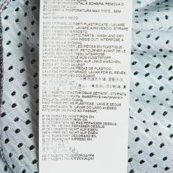 Pre Owned Just Cavalli Green Printed Jersey and Lurex T-Shirt L