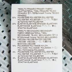 Pre Owned Just Cavalli Green Printed Jersey and Lurex T-Shirt L