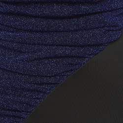 Pre Owned فستان جاست كافالي بلو لوريكس محبوك وجيرسي ماكسي مقاس متوسط