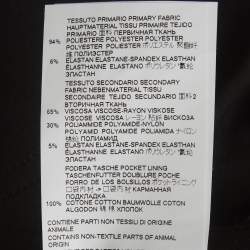 Pre Owned Just Cavalli Black Snakeskin Pattern Jersey Pants M