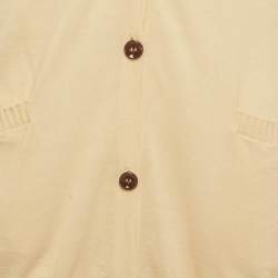 Pre Owned Just Cavalli Brown Printed Knit Cardigan M