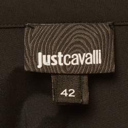 مملوكة مسبقًا تونيك جاست كافالي كريب ستريتش أسود مقاس ميديوم