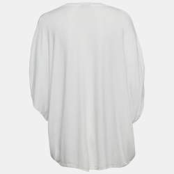 Pre Owned تيشيرت روبيرتو كافالي جيرسي أسود بطبعة زهور مقاس كبير